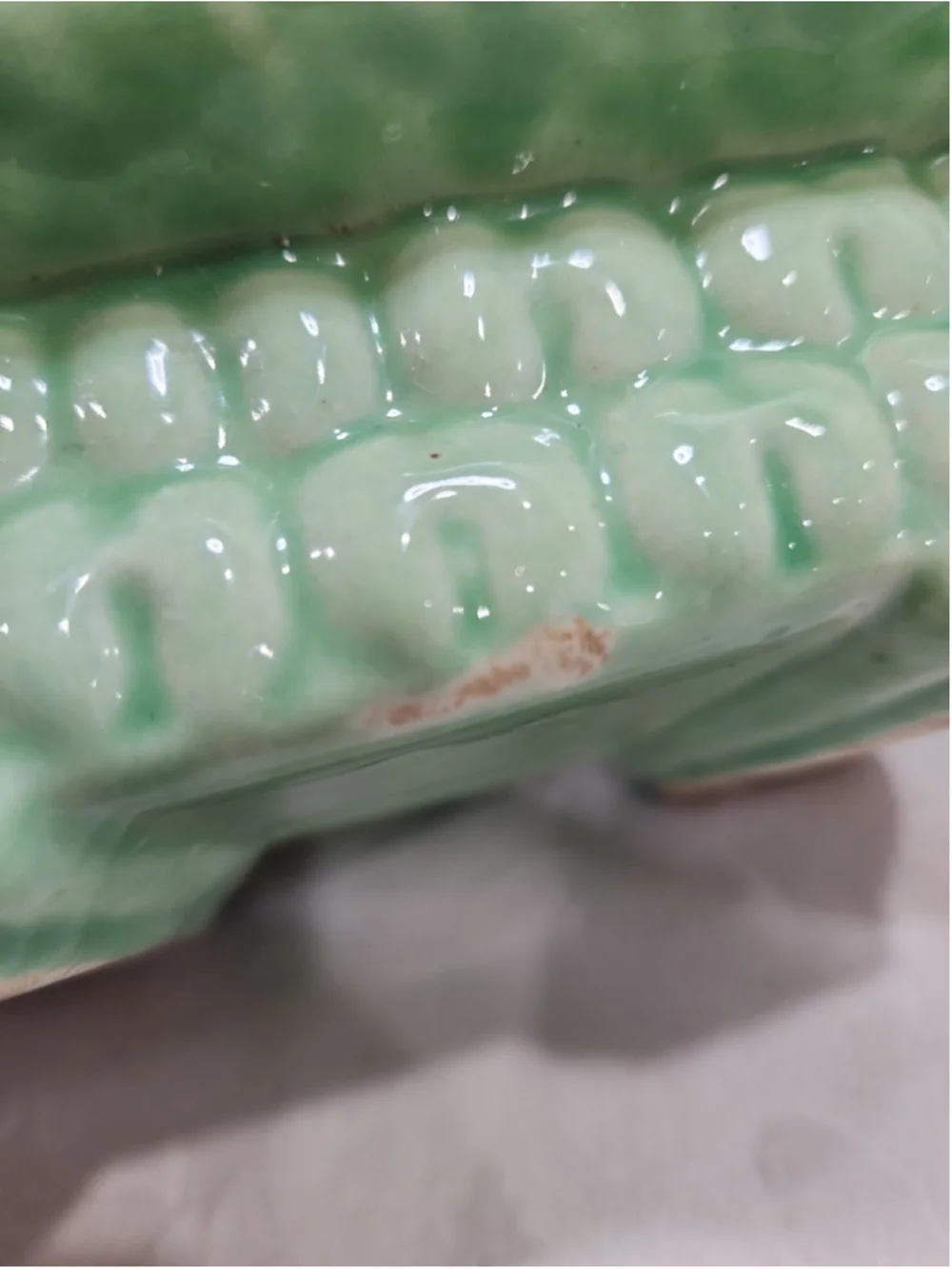 Vintage McCoy Pottery Planter Green Glazed Quilted MCM